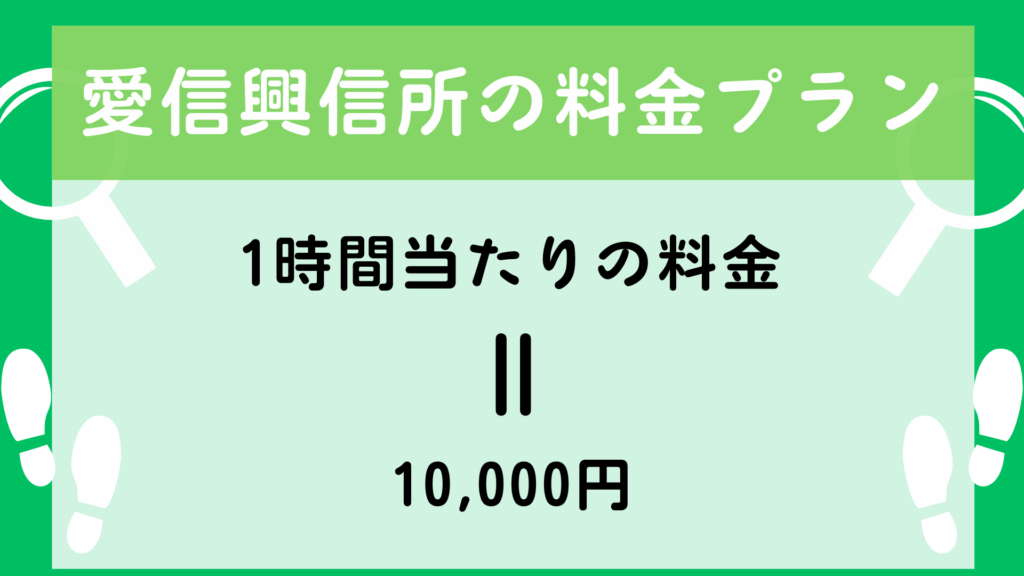 愛信興信所  料金